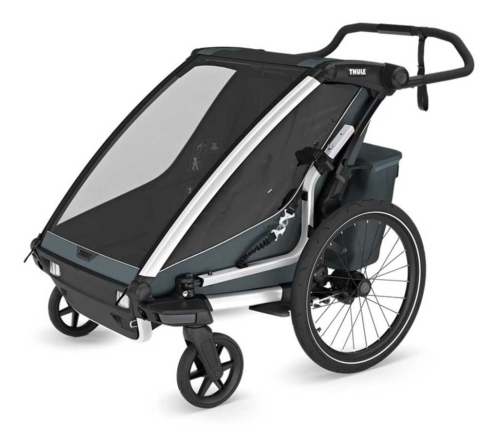 Thule Chariot Cross 2 Double Bike Trailer in Dark Slate - 10201035 - image 3