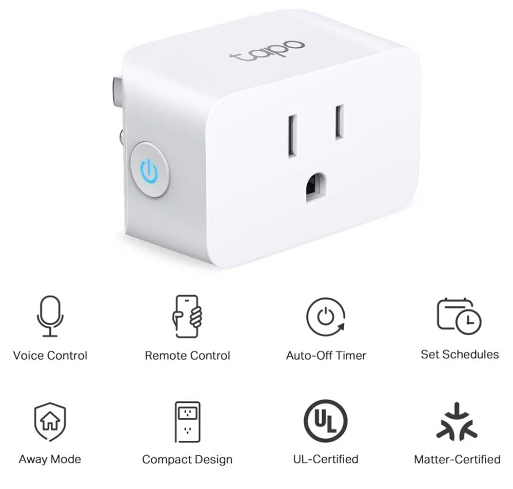 TP-Link Tapo Mini Smart Wi-Fi Plug - TP15 - image 2