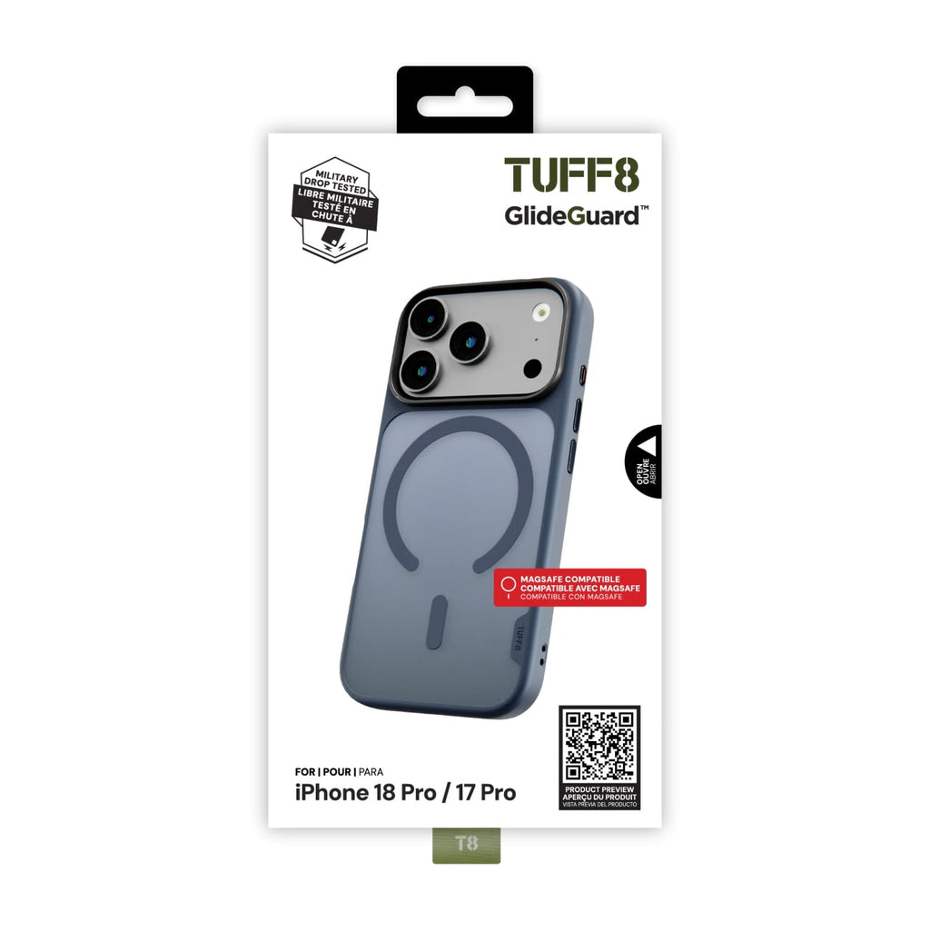 TUFF8 GlideGuard Case for iPhone 18 Pro and 17 Pro in Midnight Blue - T8GG-IP1803BL - image 4