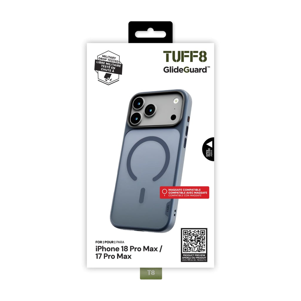 TUFF8 GlideGuard Case for iPhone 18 Pro Max and 17 Pro Max in Midnight Blue - T8GG-IP1804BL - image 5