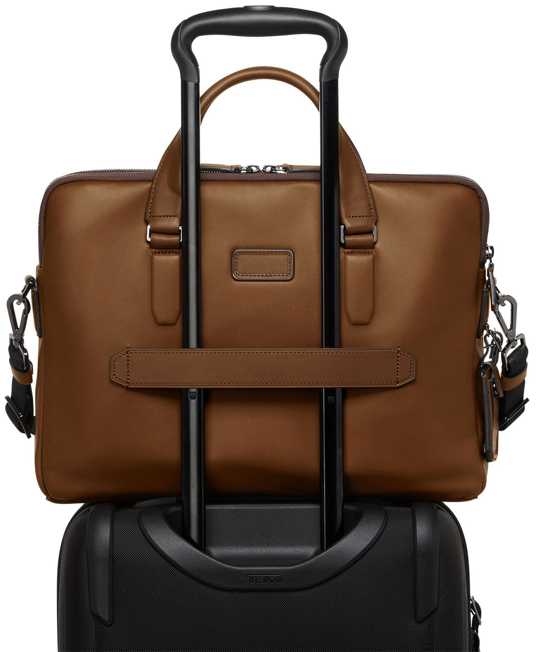 TUMI Harrison Sycamore Slim Brief in Cognac Bombe - 154128-B165 - image 4