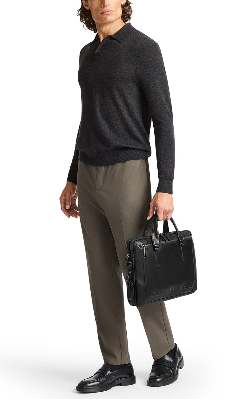 TUMI Harrison Sycamore Slim Brief in Cognac Bombe - 154128-B165 - image 5