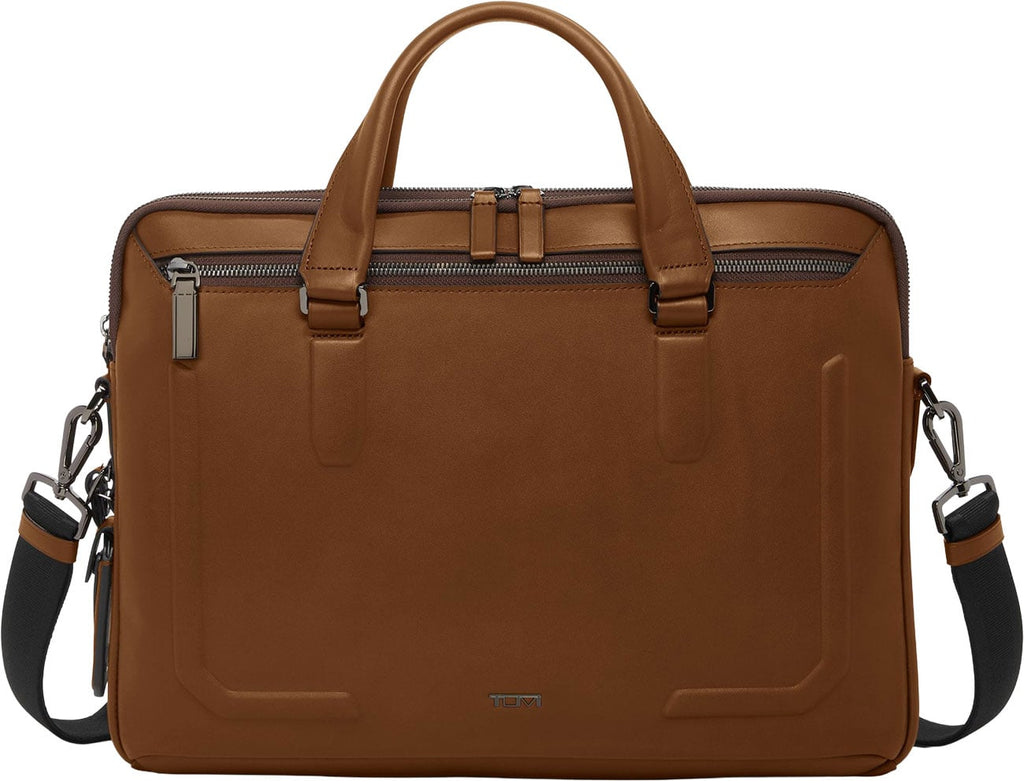 TUMI Harrison Sycamore Slim Brief in Cognac Bombe - 154128-B165 - image 1