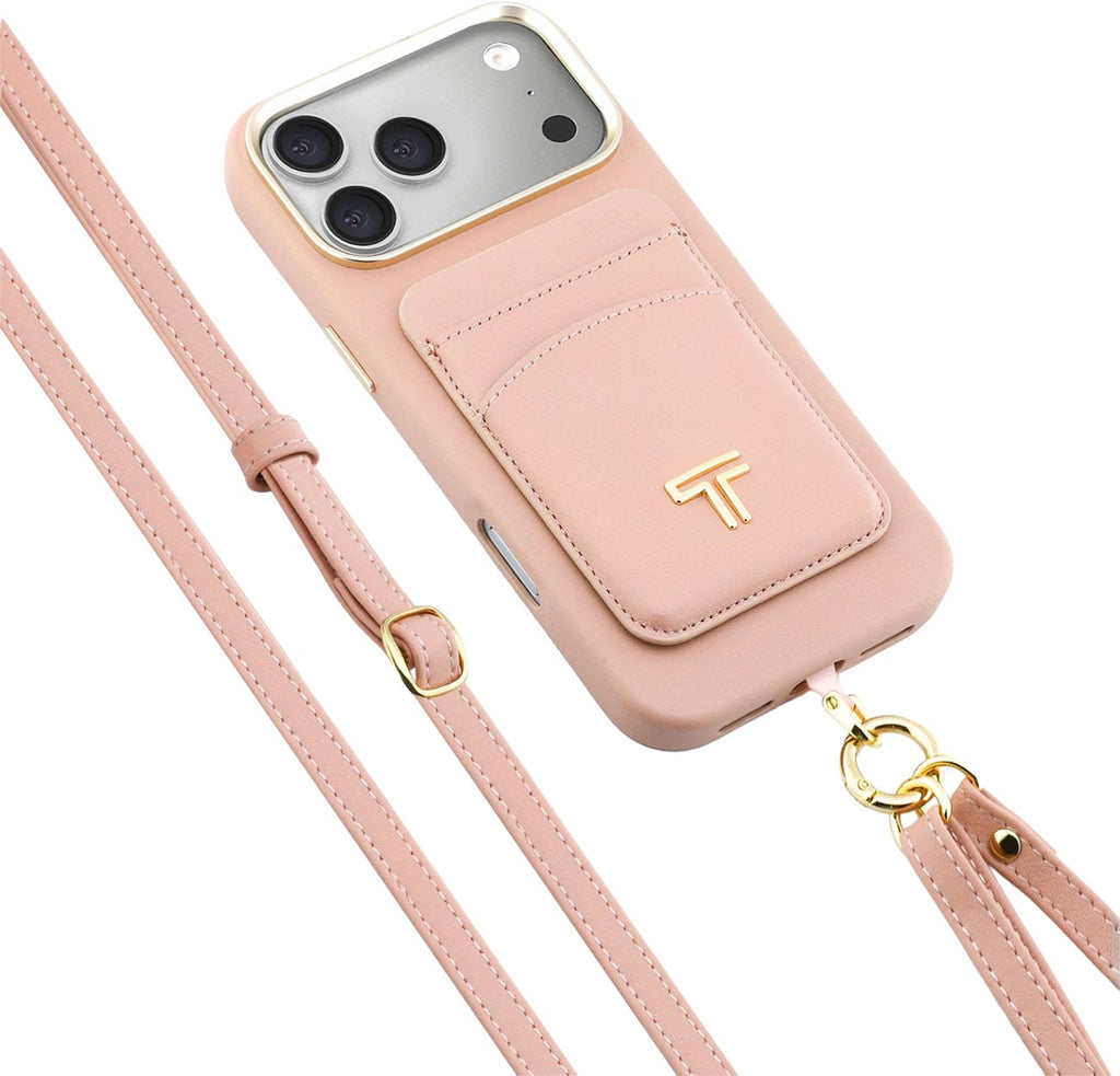 TUMI Mobile Accessory MagSafe Crossbody and Wallet Case for iPhone 17 Pro Max in Blush - 159406-4482 - image 1