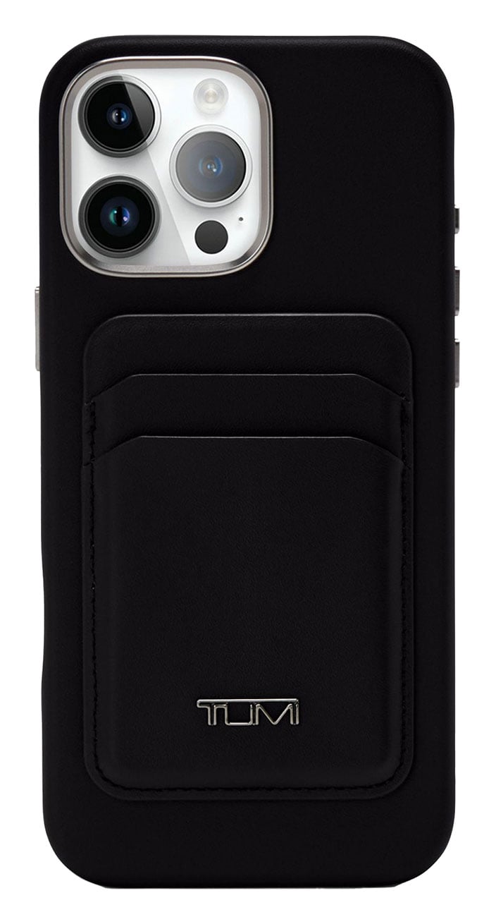 TUMI Mobile Accessory MagSafe Wallet Case for iPhone 16 Pro Max in Black - 154009-1041 - image 1