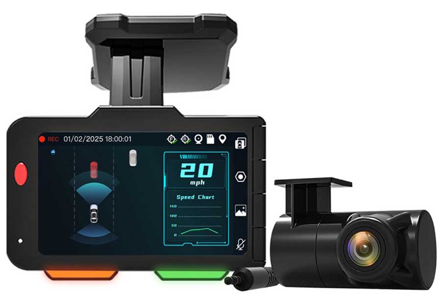 VOXX Electronics 4K AI Dash Cam (Front & Rear) - ACADC5 - image 1