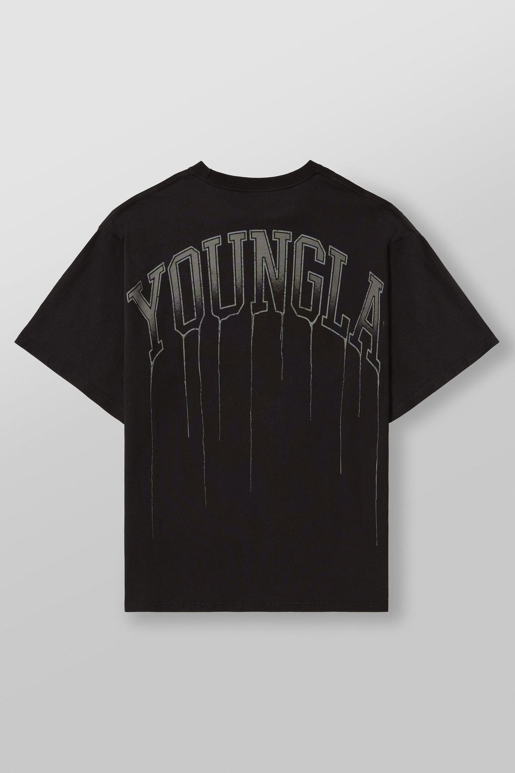 W428 - Drip Oversized Tee - Black Wash / XSmall