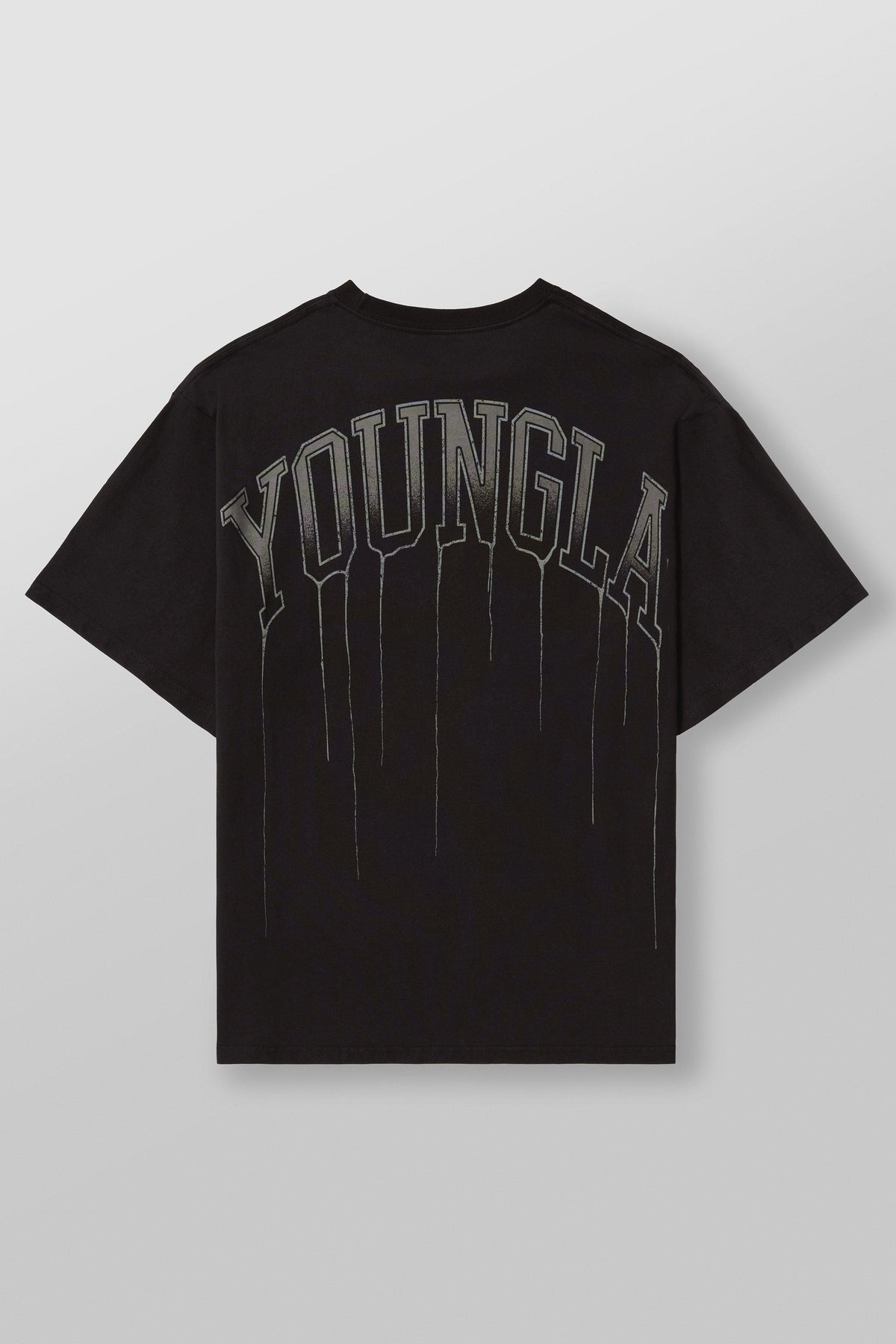 W428 - Drip Oversized Tee - Black Wash / XSmall