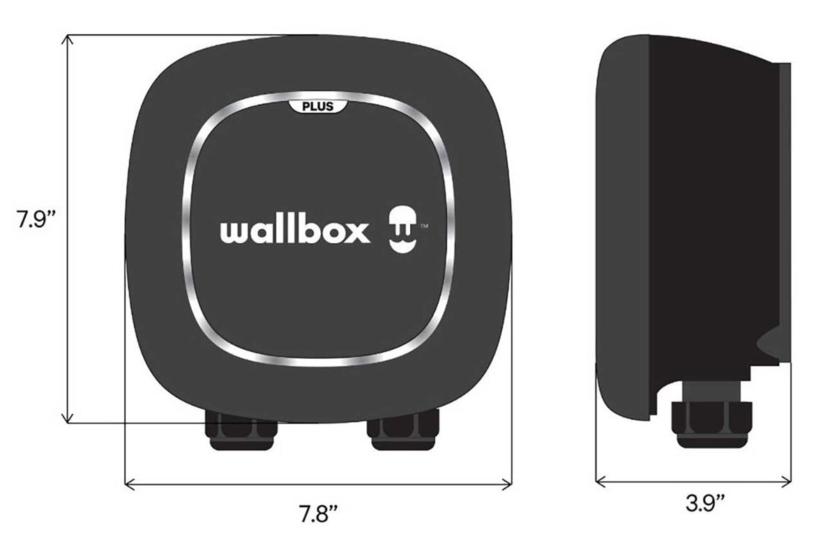 Wallbox Pulsar Plus 48A 25Ft Electric Vehicle Smart Charger - PUP2-U-1-6-C-002 - image 2