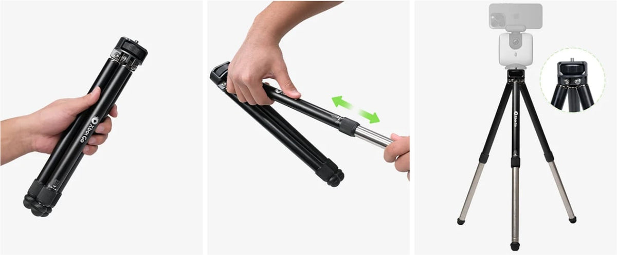 XbotGo Compact Aluminum-Alloy Camera Tripod - XBOTGO-NT1 - image 2