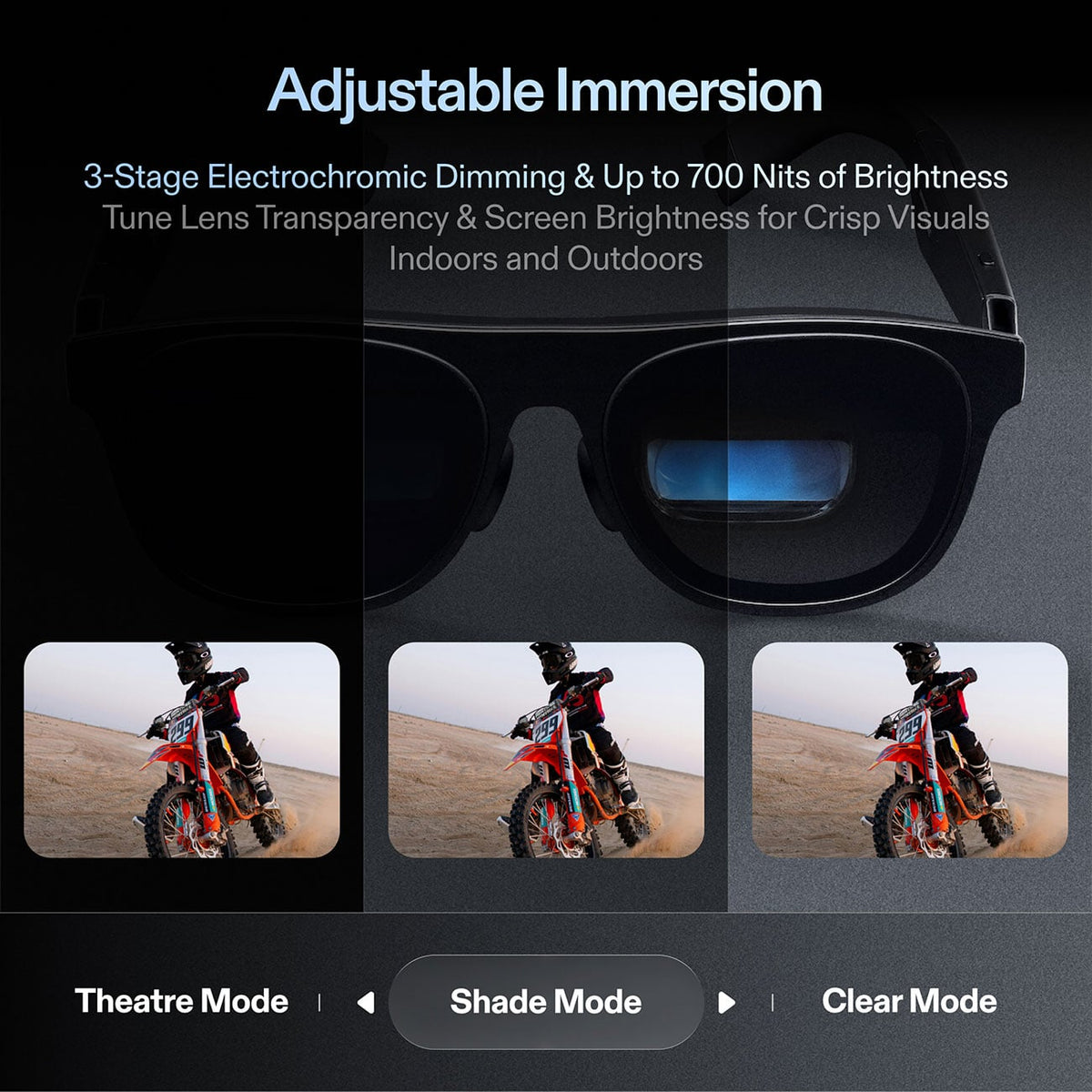 XREAL One Pro AR Glasses Large (IPD 66-75mm) in Black - X1112-L - image 9