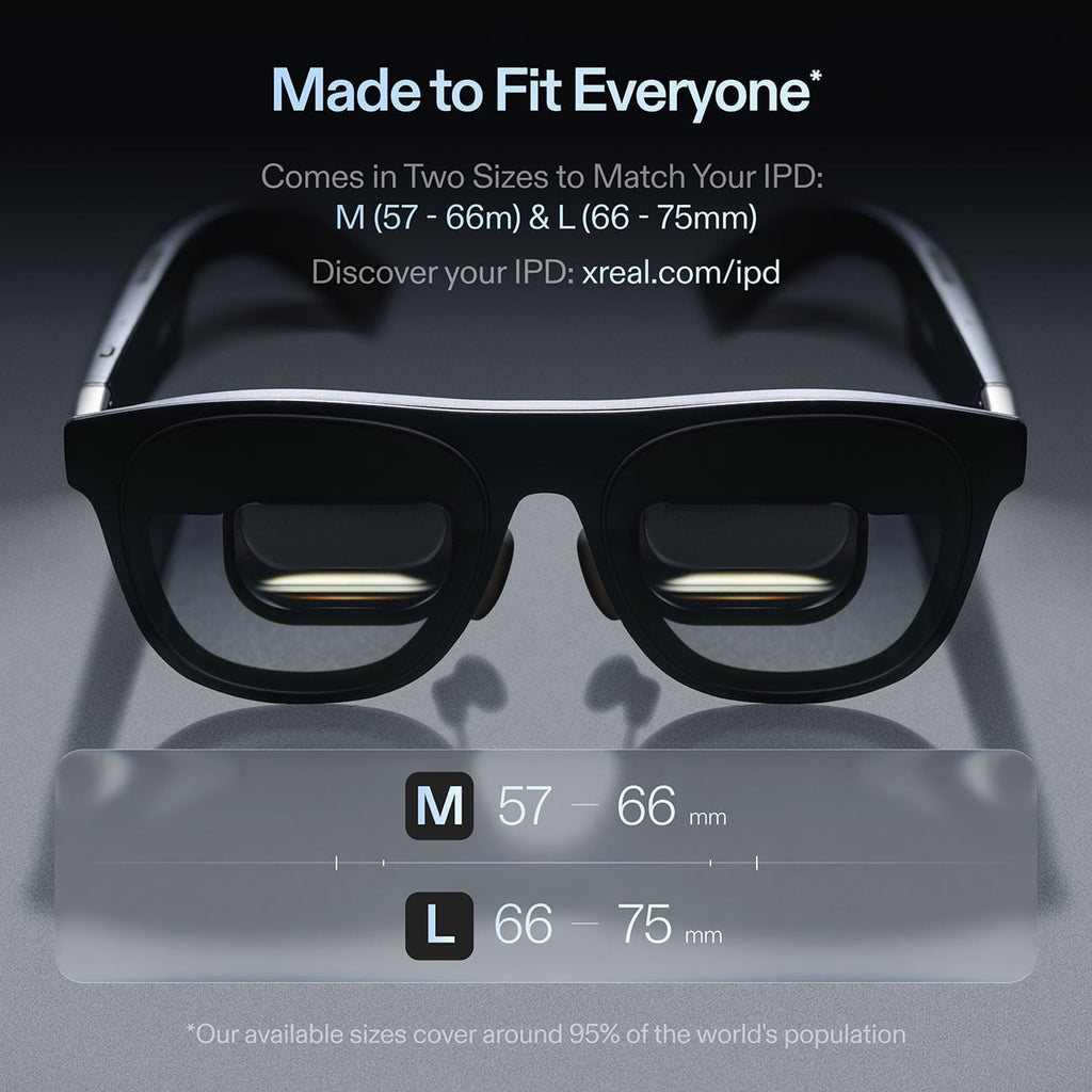 XREAL One Pro AR Glasses Medium (IPD 57-66mm) in Black - X1112-M - image 6