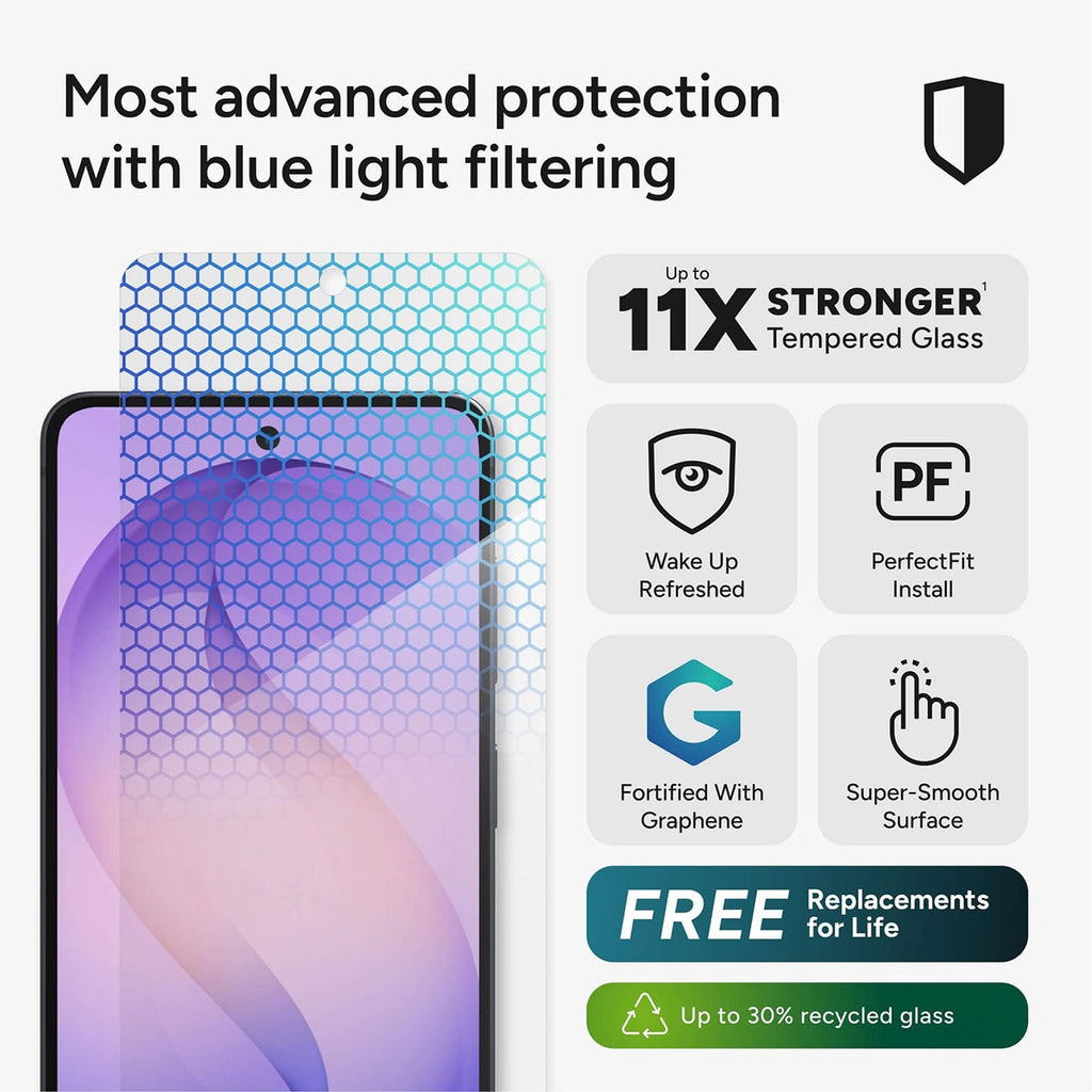 Zagg Glass XTR5 Samsung Galaxy S26 Blue Light Screen Protector - 200121085 - image 2