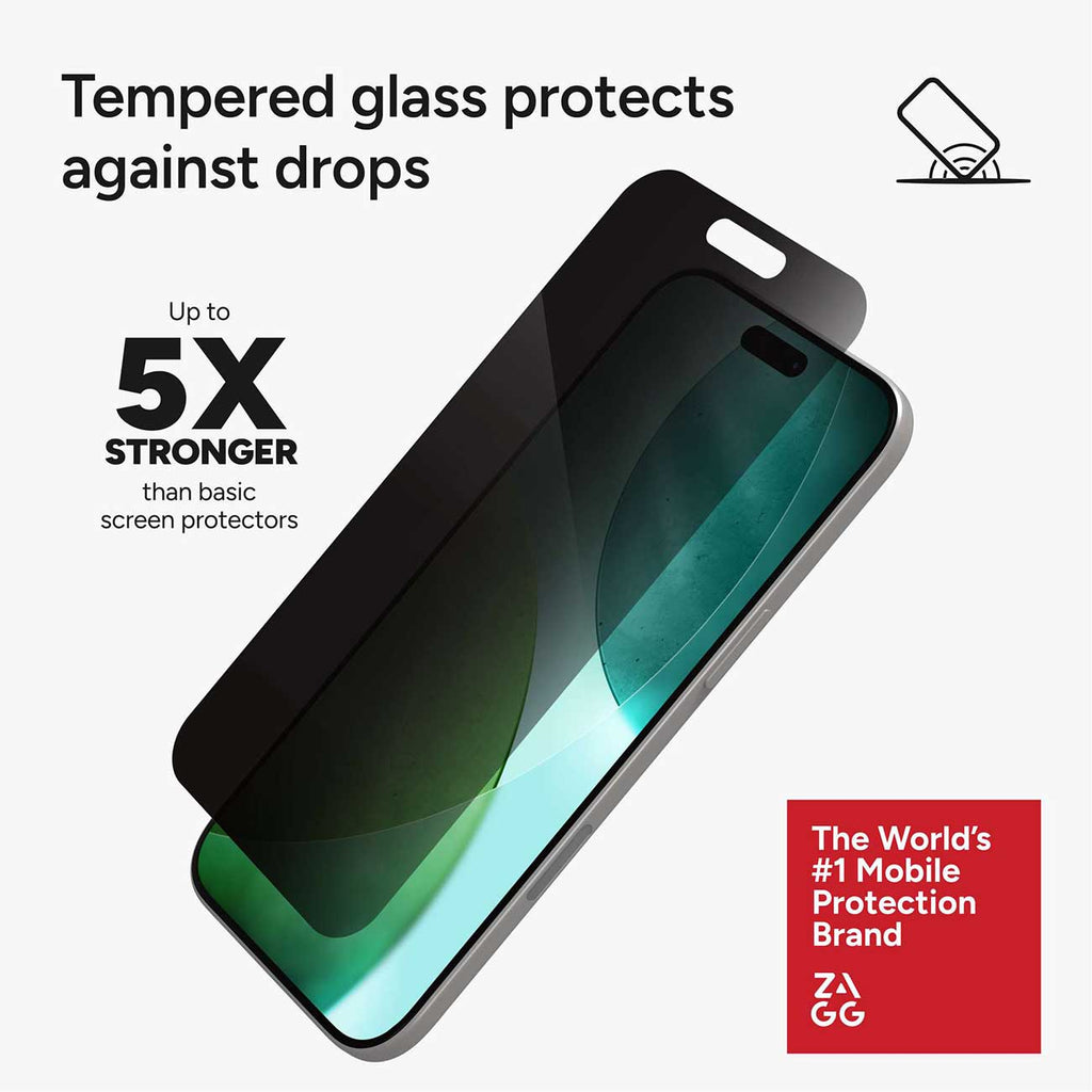 Zagg Glass 4-Way Privacy XTR Apple iPhone Air Screen Protector - 200118664 - image 4