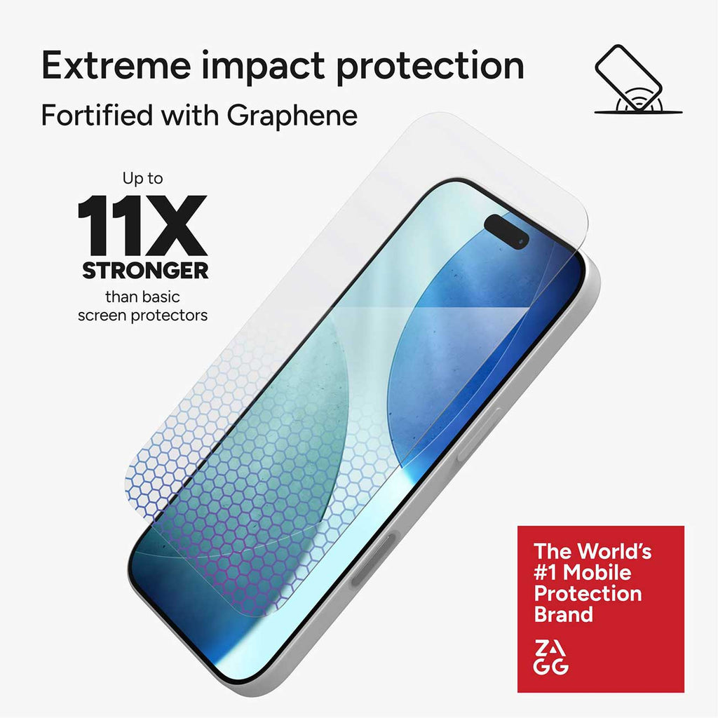 Zagg Glass XTR5 Apple iPhone 18 and iPhone 17 Blue Light Screen Protector - 200118667 - image 3