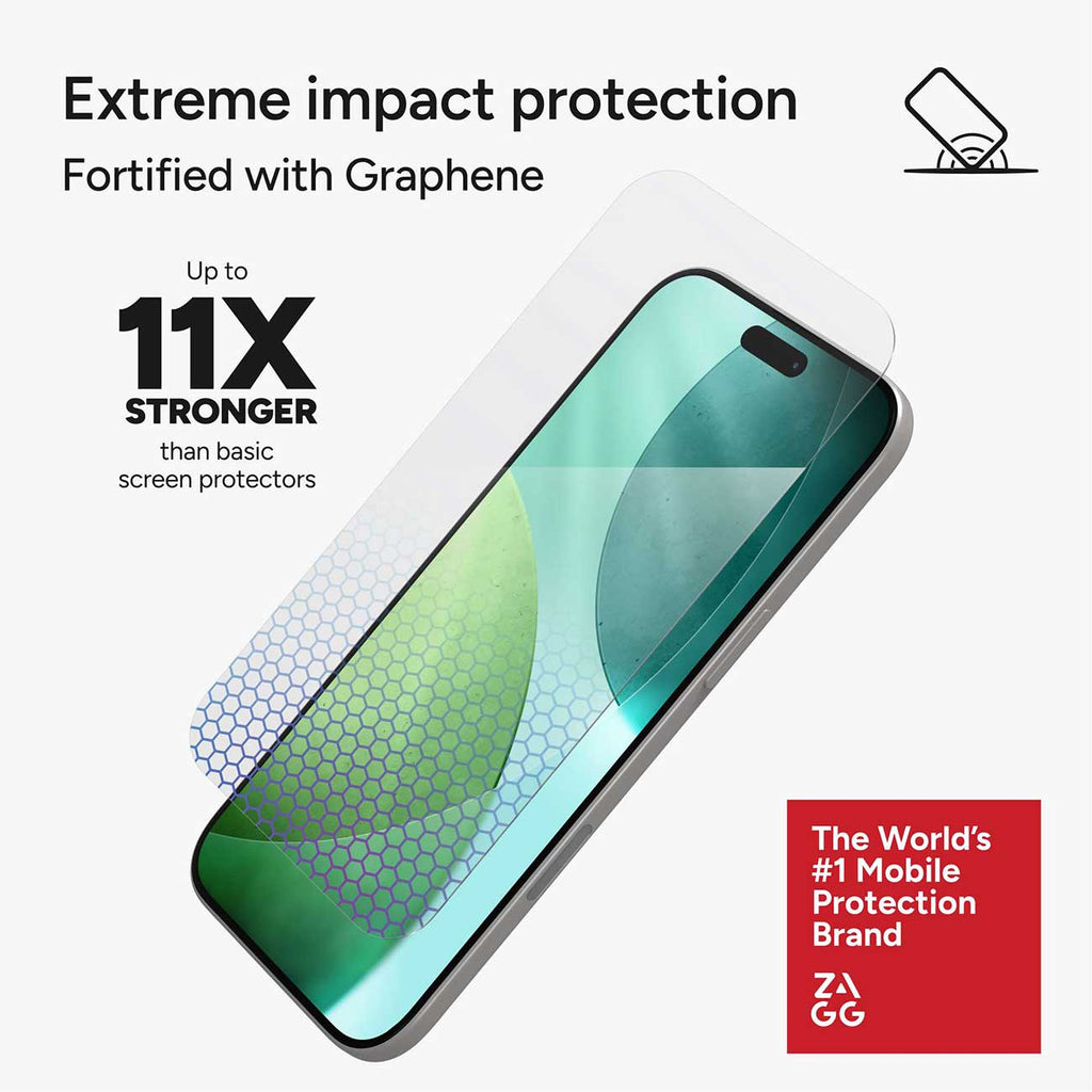 Zagg Glass XTR5 Apple iPhone Air Blue Light Screen Protector - 200118668 - image 3