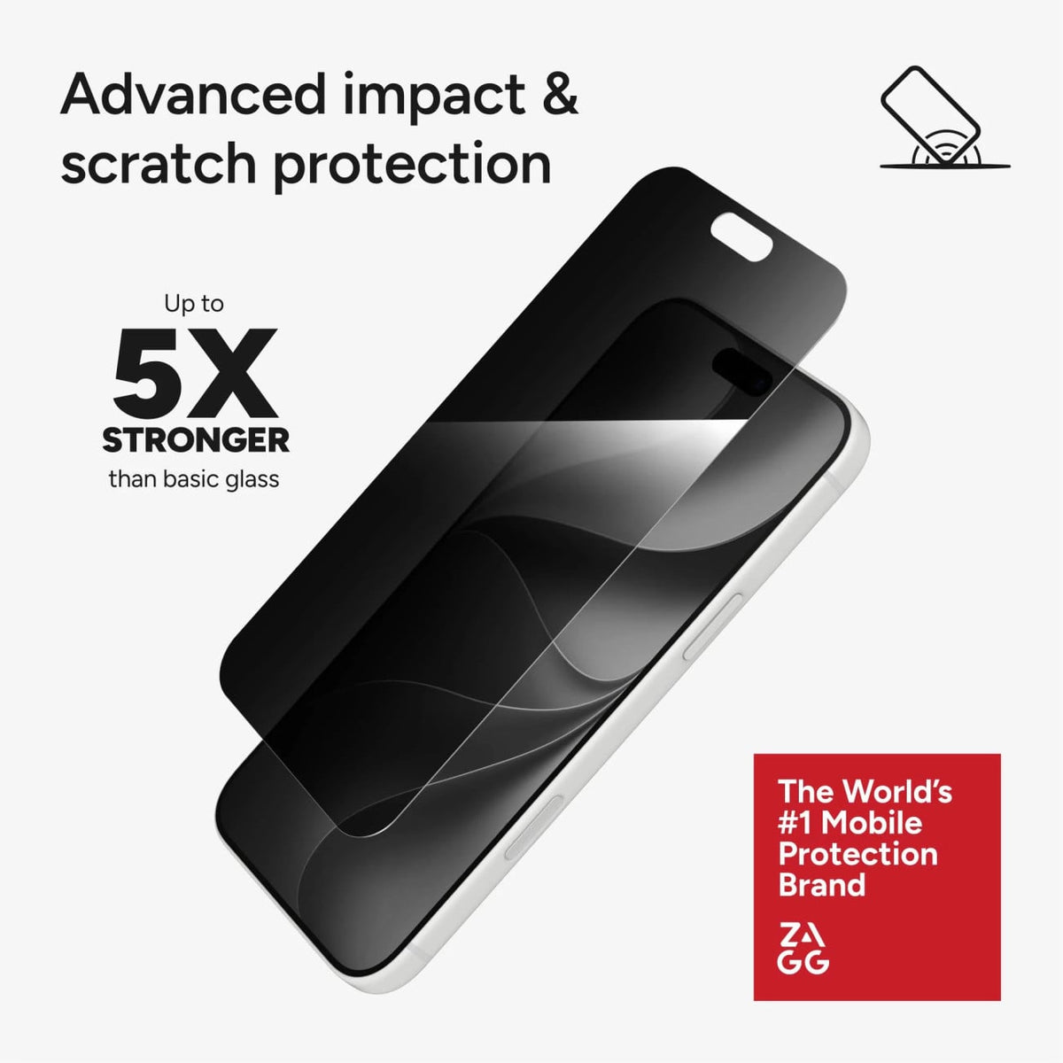Zagg Glass 4-Way Privacy XTR Apple iPhone 18 Pro Max and iPhone 17 Pro Max Screen Protector - 200122066 - image 5