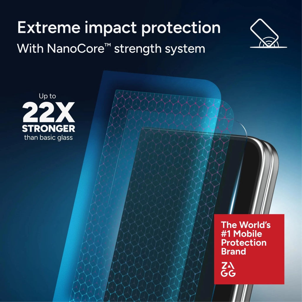 Zagg Glass XTR6 Blue Light Screen Protector for iPhone Duo - 200122070 - image 3